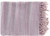 Purple and Gray Fringed Rectangular Throw Blanket 50" x 60" - IMAGE 1