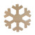 12.5" Tan Brown Wood Grain Snowflake Christmas Decoration - IMAGE 1