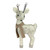 16" Standing Reindeer in a Scarf Christmas Figure Decoration - IMAGE 1