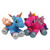 Set of 2 Super Soft and Plush Pink and Blue Sitting Winged Unicorns Stuffed Animal Figures 23.5" - IMAGE 1