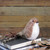 Sparkle Bird Figure Christmas Decoration - 6.25" - Brown and White - IMAGE 3