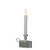 11" Pre-Lit Silver and Gray LED Christmas Candle Lamp with Toned Base - IMAGE 3