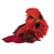 Cardinal Clip-On Sisal Christmas Bird Ornaments - 3.5" -  Red - Set of 4 - IMAGE 3