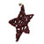 10.5" Red and Black Snowflake Plaid Wrapped Star Christmas Ornament - IMAGE 2
