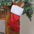 18" Red and White Sequined Traditional Christmas Stocking - IMAGE 2