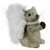 10" Gray Squirrel in a White Scarf Christmas Table Top Figure Decoration - IMAGE 1
