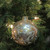 Gold and White Glass 2-Finish Christmas Ball Ornament 4" (100mm) - IMAGE 2