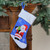 15" Blue and Red Santa Claus with Gift Christmas Stocking - IMAGE 2