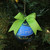 Set of 3 Blue Ford Logo Collectible Glass Christmas Ball Ornaments 3" - IMAGE 2