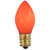 Opaque C7 Incandescent Christmas Replacement Bulbs - Orange - Pack of 25 - IMAGE 1