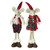 Set of 2 Plush Red Plaid Standing Christmas Mice Decorations - IMAGE 1