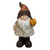 12” Decorative Gnome Holding Vibrant Orange Pumpkin - IMAGE 1