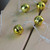 Golden Jingle Bell LED Christmas Lights - 4.5' Clear Wire - 10ct - IMAGE 4