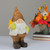 12.25" Brown and White Gnome Holding a Half Peeled Stalk of Corn Christmas Decor - IMAGE 3