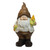 12.25" Brown and White Gnome Holding a Half Peeled Stalk of Corn Christmas Decor - IMAGE 1
