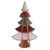 31.5" Red and Green Plaid Whimsical Christmas Tree Decoration - IMAGE 1