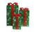 Set of 3 Lighted Tall Green Sisal Gift Boxes Christmas Outdoor Decorations - IMAGE 1