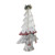 22" White and Red Contemporary Christmas Tree Decor - IMAGE 2