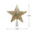 8.25" Gold Glitter Star Christmas Tree Topper - Clear Lights - IMAGE 5