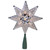 8" Lighted Silver and Clear Mosaic Star Christmas Tree Topper - Clear Lights - IMAGE 2