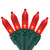 LED Mini Christmas Lights - Red - 33' Green Wire - 100ct - IMAGE 2
