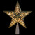 8.5" Lighted Gold and White Star Cut-Out Design Christmas Tree Topper - Clear Lights - IMAGE 3
