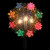 7" Lighted Gold Tinsel Wreath with Candles Christmas Tree Topper - Multi Lights - IMAGE 3