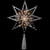 8" Lighted Silver Tinsel Star Christmas Tree Topper - Clear Lights, White Wire - IMAGE 4