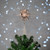 8" Lighted Silver Tinsel Star Christmas Tree Topper - Clear Lights White Wire