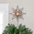 8" Lighted Silver Tinsel Star Christmas Tree Topper - Clear Lights, White Wire - IMAGE 1