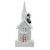 16.5" LED Lighted White and Green Snowy Church Christmas Decoration - IMAGE 1