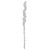 Dangling Acrylic Icicle Christmas Ornament - Clear - 18.5" - IMAGE 1