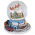 6.5" Revolving House with Santa and Train Musical Christmas Snow Globe - IMAGE 4