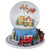 6.5" Revolving House with Santa and Train Musical Christmas Snow Globe - IMAGE 1
