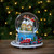 6.5" Revolving House with Santa and Train Musical Christmas Snow Globe - IMAGE 2