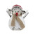 10.25"White and Brown Snowman Christmas Decoration - IMAGE 1