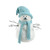 15.75" White and Blue Snowman Christmas Decor - IMAGE 1