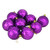 9ct Purple Mirrored Shatterproof Christmas Ball Ornaments 2.5" (60mm) - IMAGE 1