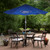 9ft Outdoor Patio Ford Umbrella with Hand Crank and Tilt, Blue - IMAGE 1