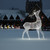 9.5' Pre-lit Commercial Size 3D White Reindeer Christmas Outdoor Decoration - IMAGE 3