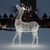 9.5' Pre-lit Commercial Size 3D White Reindeer Christmas Outdoor Decoration - IMAGE 2