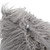 Plush Shaggy Faux Fur Textured Throw Pillow - 18" x 18" - Cloud Gray - IMAGE 6
