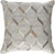 20" Gray and White Diamond Square Throw Pillow - IMAGE 1