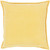 18" Calma Semplicita Golden Yellow Decorative Square Throw Pillow - IMAGE 1