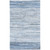 5' x 8' Blue and White Striped Rectangle Throw Rug - IMAGE 1