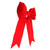 48" Red Solid Traditional Bow Christmas Decor - IMAGE 2