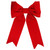 48" Red Solid Traditional Bow Christmas Decor - IMAGE 1