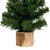 Northlight 0.8 FT Alpine Medium Artificial Christmas Tree with Wooden Base - Unlit