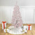 4' Pre-Lit White Pine Slim Artificial Christmas Tree - Pink Lights - IMAGE 1