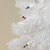 2' Pre-Lit Slim White Tinsel Artificial Christmas Tree - Multi Lights - IMAGE 2